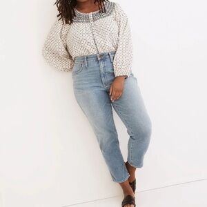 Madewell Petite Curvy Stovepipe Jeans in Euclid Wash